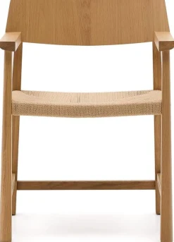 Eetkamerstoelen Met Armleuning-Kave Home Idun Eetkamerstoel Naturel