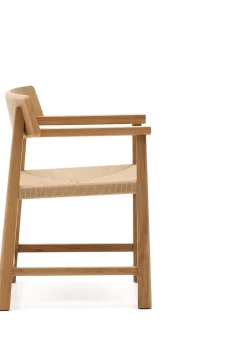 Eetkamerstoelen Met Armleuning-Kave Home Idun Eetkamerstoel Naturel