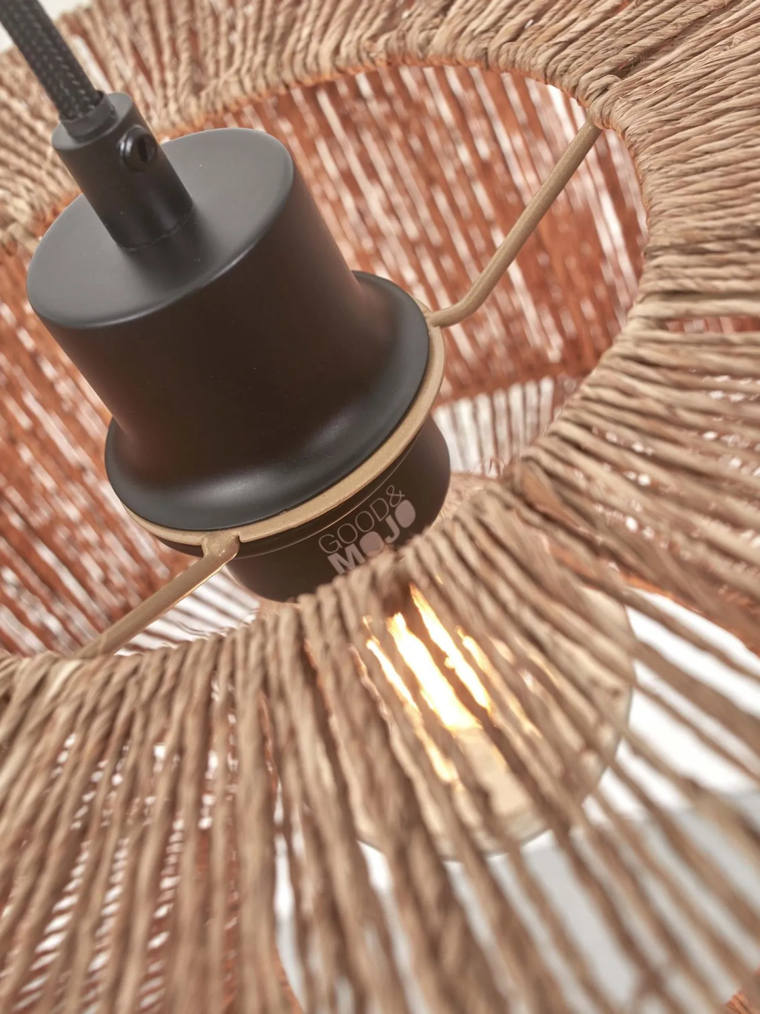 Vloerlampen|Vloerlampen-Good&Mojo Iguazu 1 Arm Vloerlamp Natural, Black