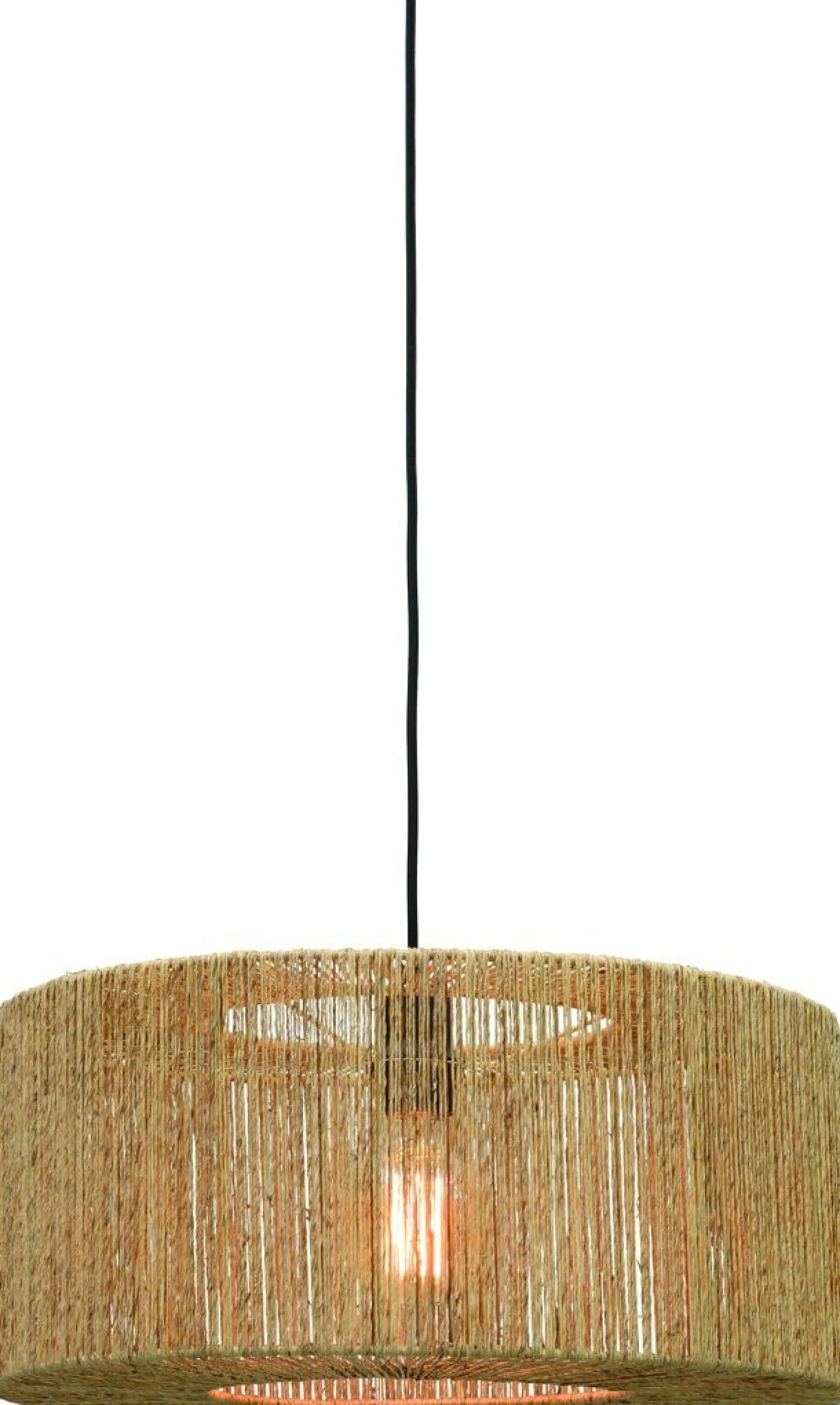 Industriële Hanglampen|Industriële Hanglampen-Good&Mojo Iguazu Rond Hanglamp Natural
