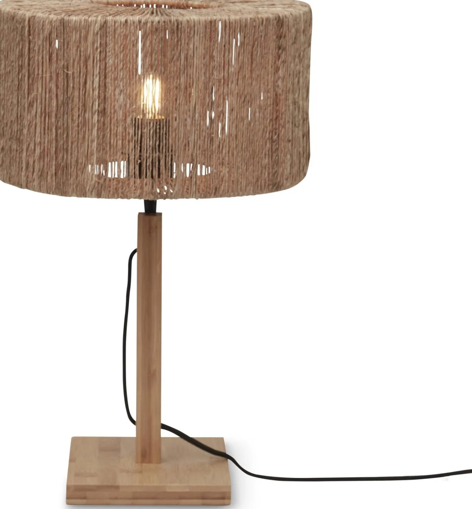 Tafellampen|Tafellampen-Good&Mojo Iguazu Tafellamp Natural, Black