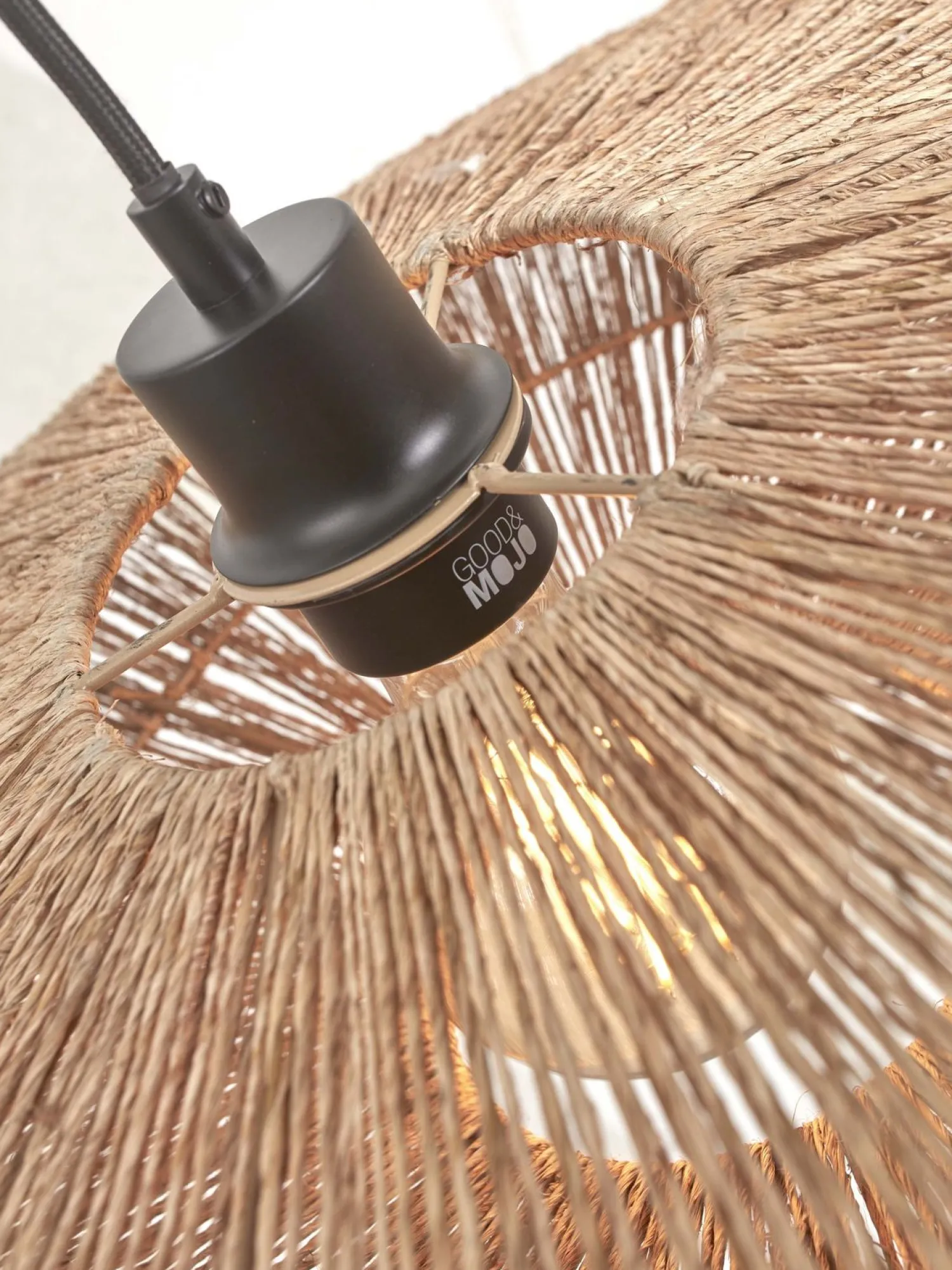 Vloerlampen|Vloerlampen-Good&Mojo Iguazu Ufo Vloerlamp White, Natural, Grey