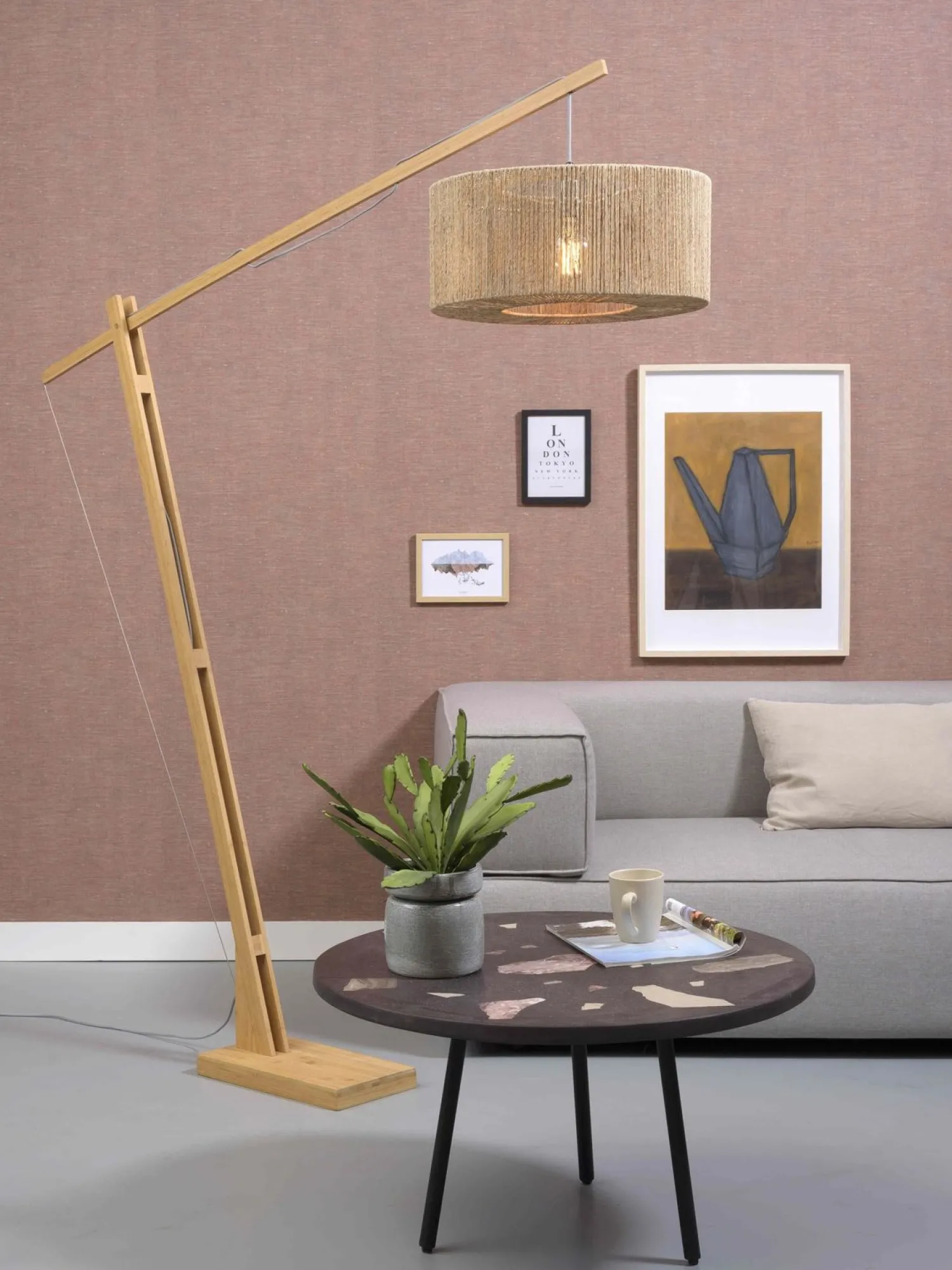 Vloerlampen|Vloerlampen-Good&Mojo Iguazu Vloerlamp Naturel