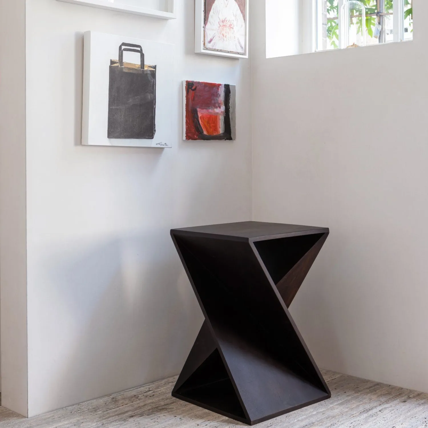 Houten Bijzettafels-WOOOD Ikem Bijzettafel Dark Brown