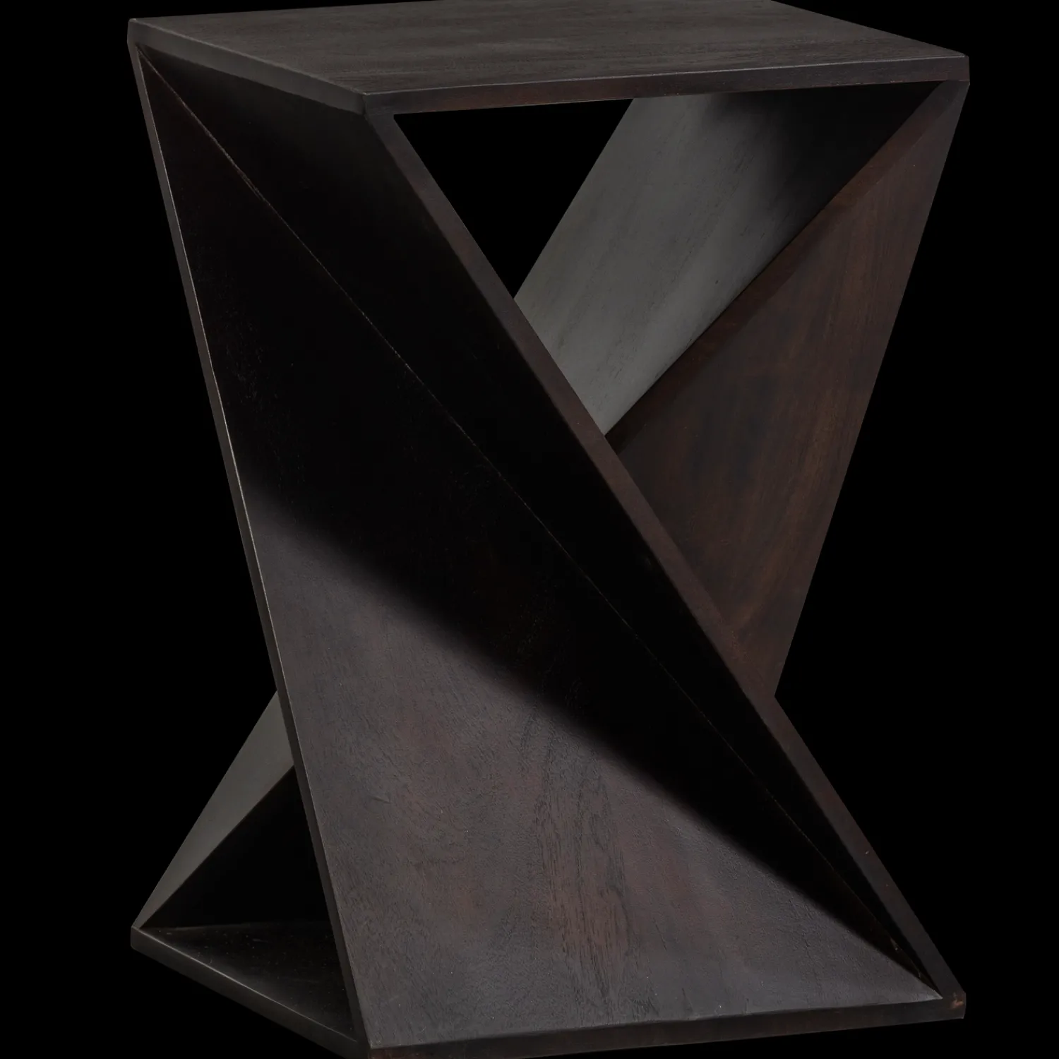 Houten Bijzettafels-WOOOD Ikem Bijzettafel Dark Brown