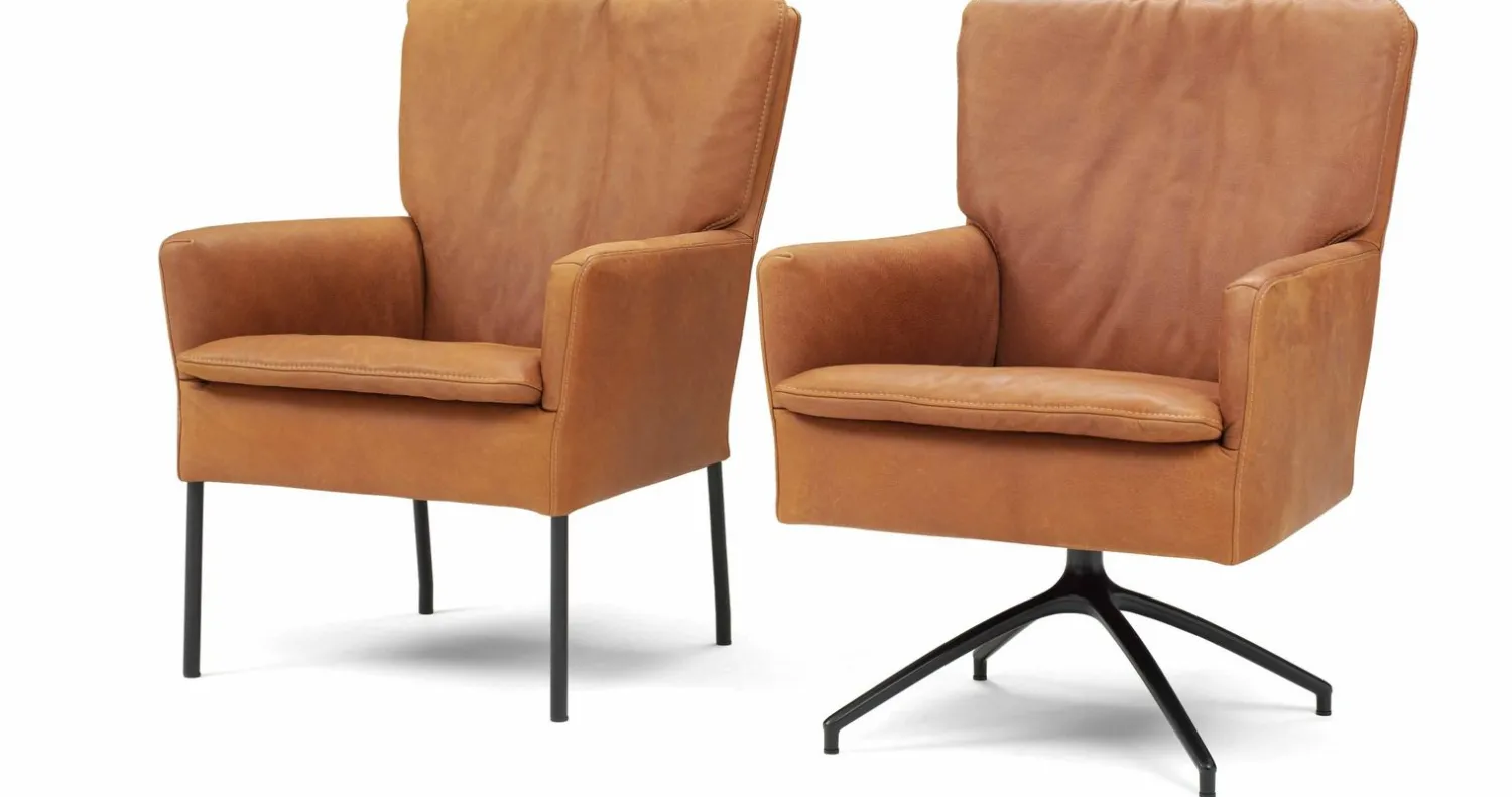 Eetkamerstoelen Met Armleuning-Eijerkamp Collectie Ilja Eetkamerstoel Cream