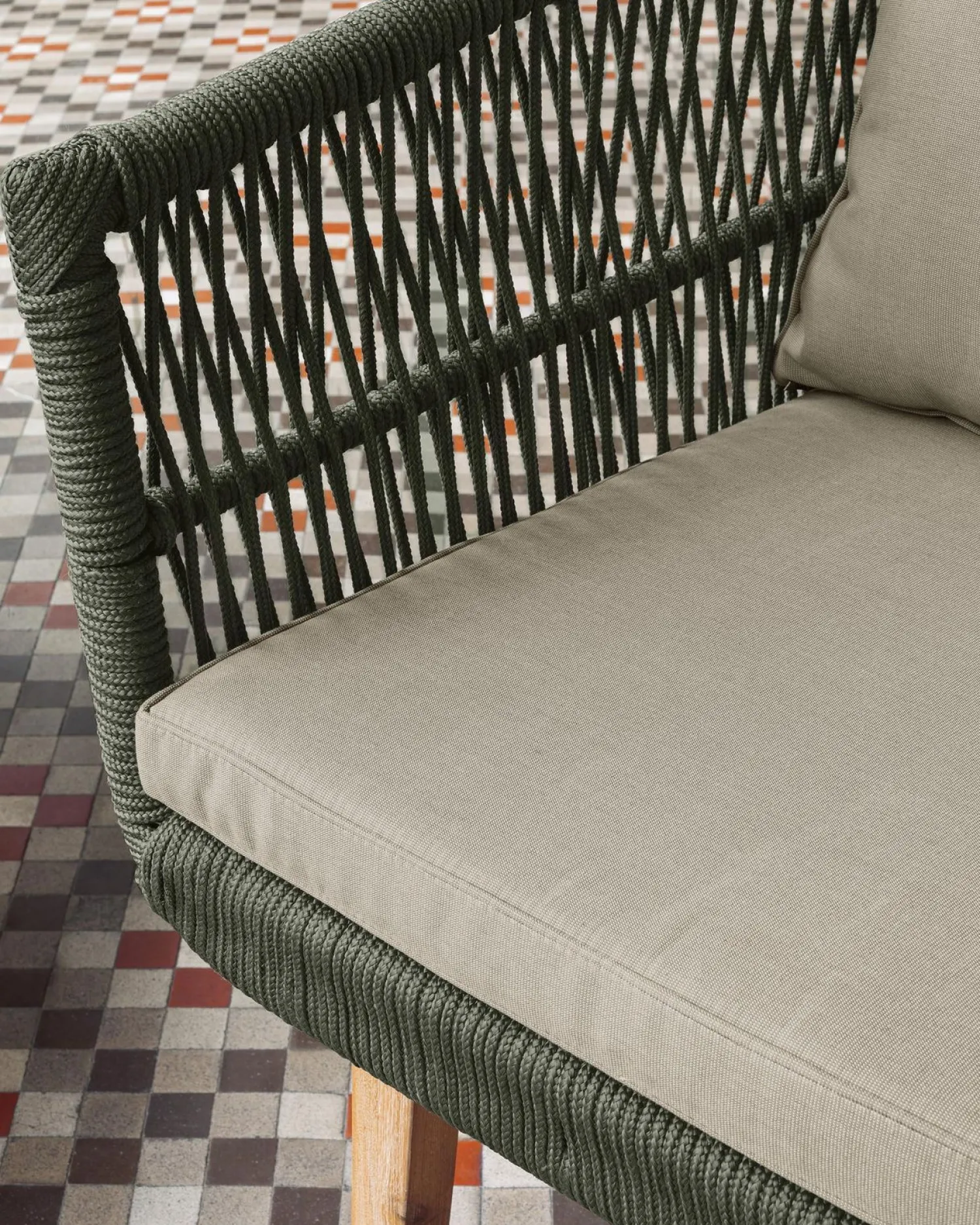 Loungesets-Kave Home Inti Loungeset Groen