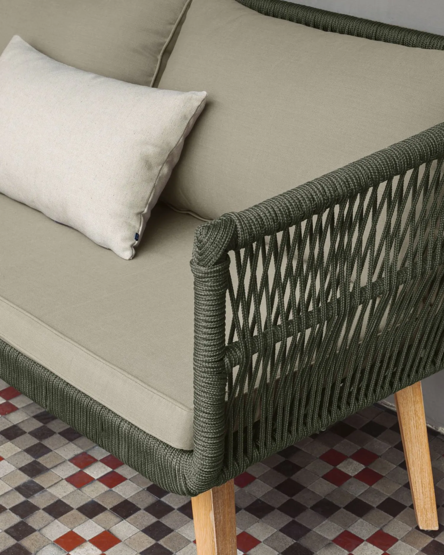 Loungesets-Kave Home Inti Loungeset Groen