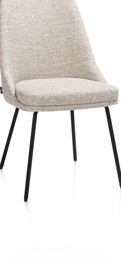 Eetkamerstoelen Zonder Armleuning-Henders en Hazel Isaac Bellini Eetkamerstoel Creme