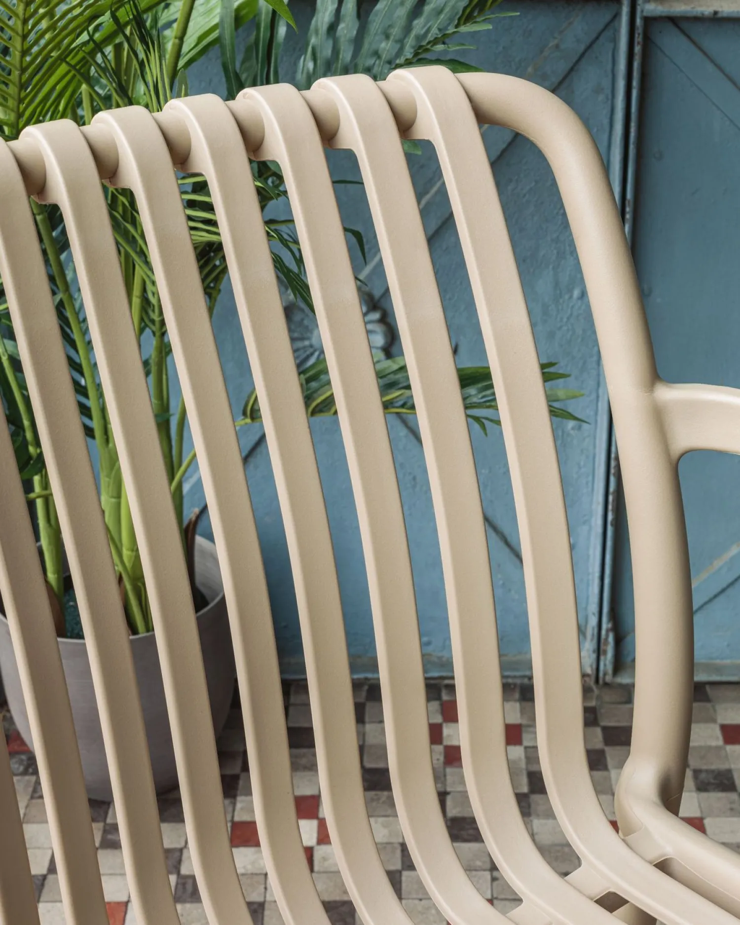 Tuinstoelen-Kave Home Isabellini Tuinstoel Beige