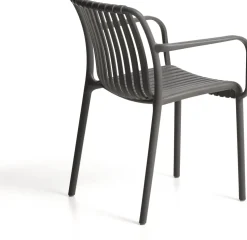 Tuinstoelen-Kave Home Isabellini Tuinstoel Antraciet