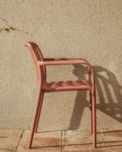 Tuinstoelen-Kave Home Isabellini Tuinstoel Terracotta