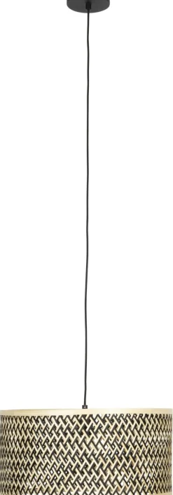 Hanglampen|Hanglampen-Dutchbone Isla Hanglamp Black, Natural