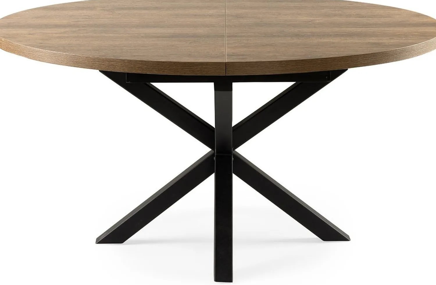 Houten Eettafels|Ronde Eettafels-Feelings Wonen Isla Uitschuiftafel Mokka