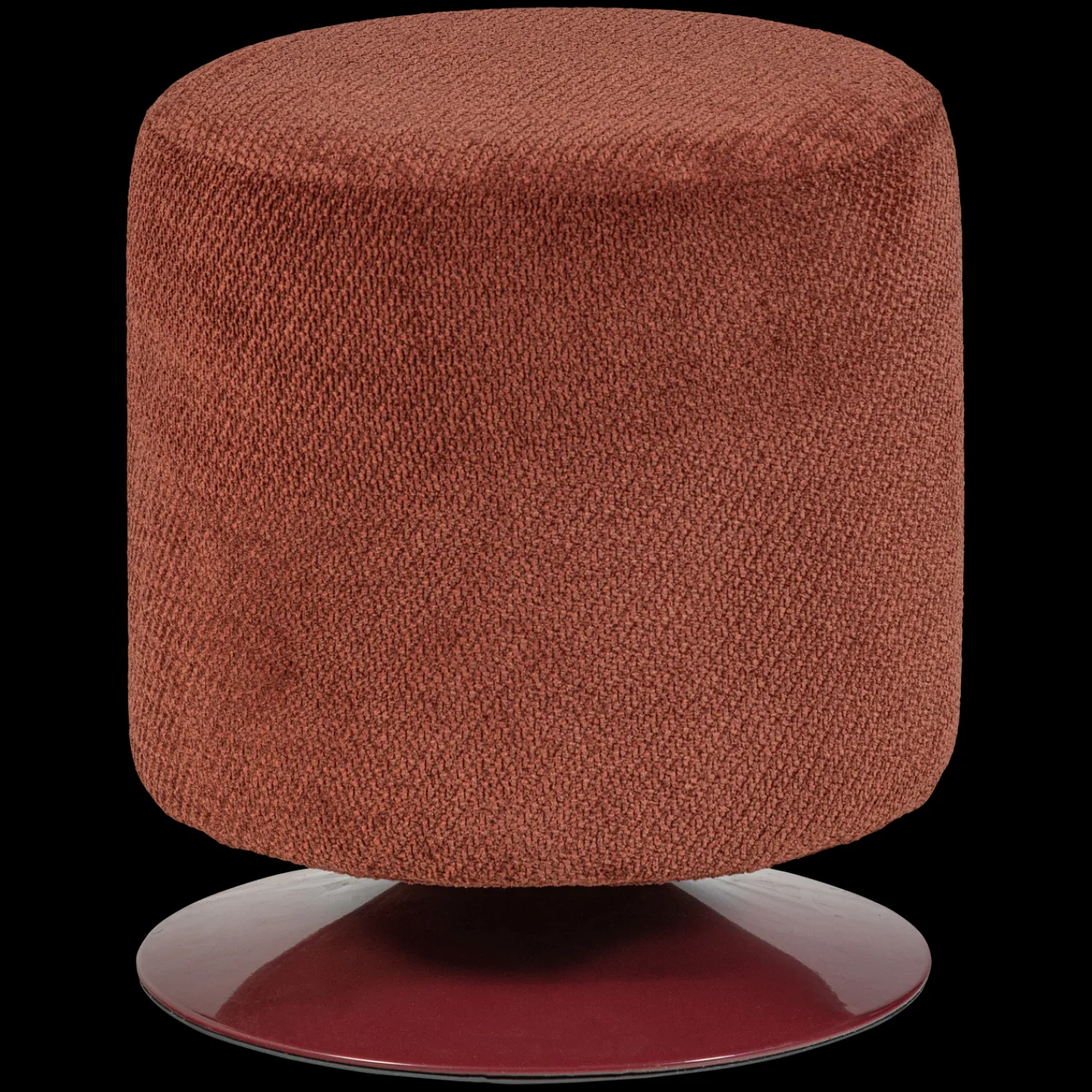 Hockers|Poefs-WOOOD Islen Poef Bordeauxrood