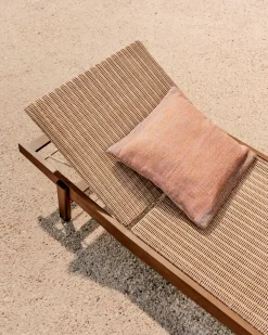 Tuinstoelen-Kave Home Itani Ligstoel Naturel