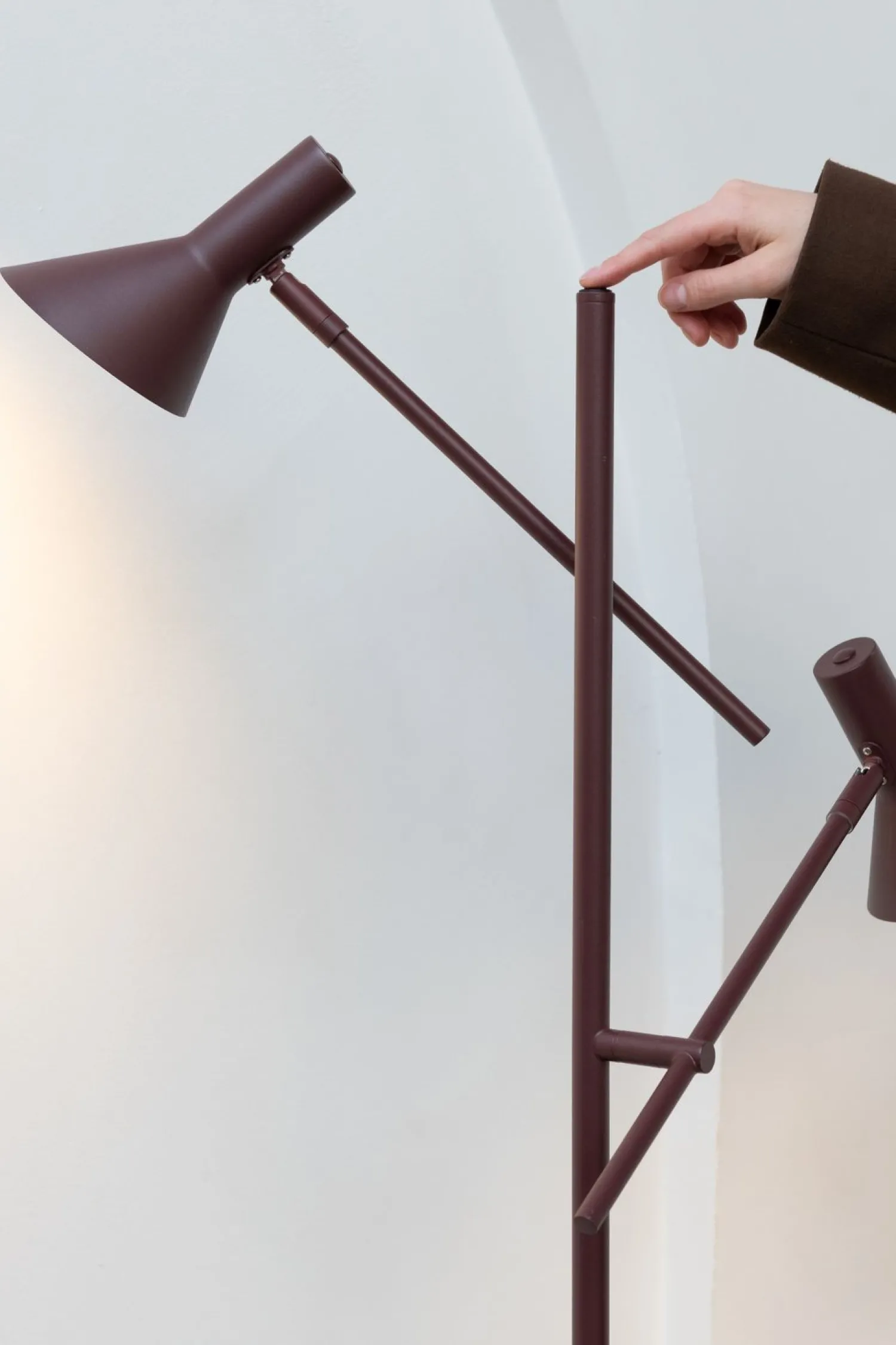 Moderne Vloerlampen|Vloerlampen-It's about RoMi Izmir Vloerlamp Burgundy