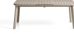 Tuintafels-Kave Home Izola Uitschuifbare Tuintafel Beige