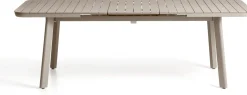 Tuintafels-Kave Home Izola Uitschuifbare Tuintafel Beige