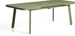 Tuintafels-Kave Home Izola Uitschuifbare Tuintafel Groen