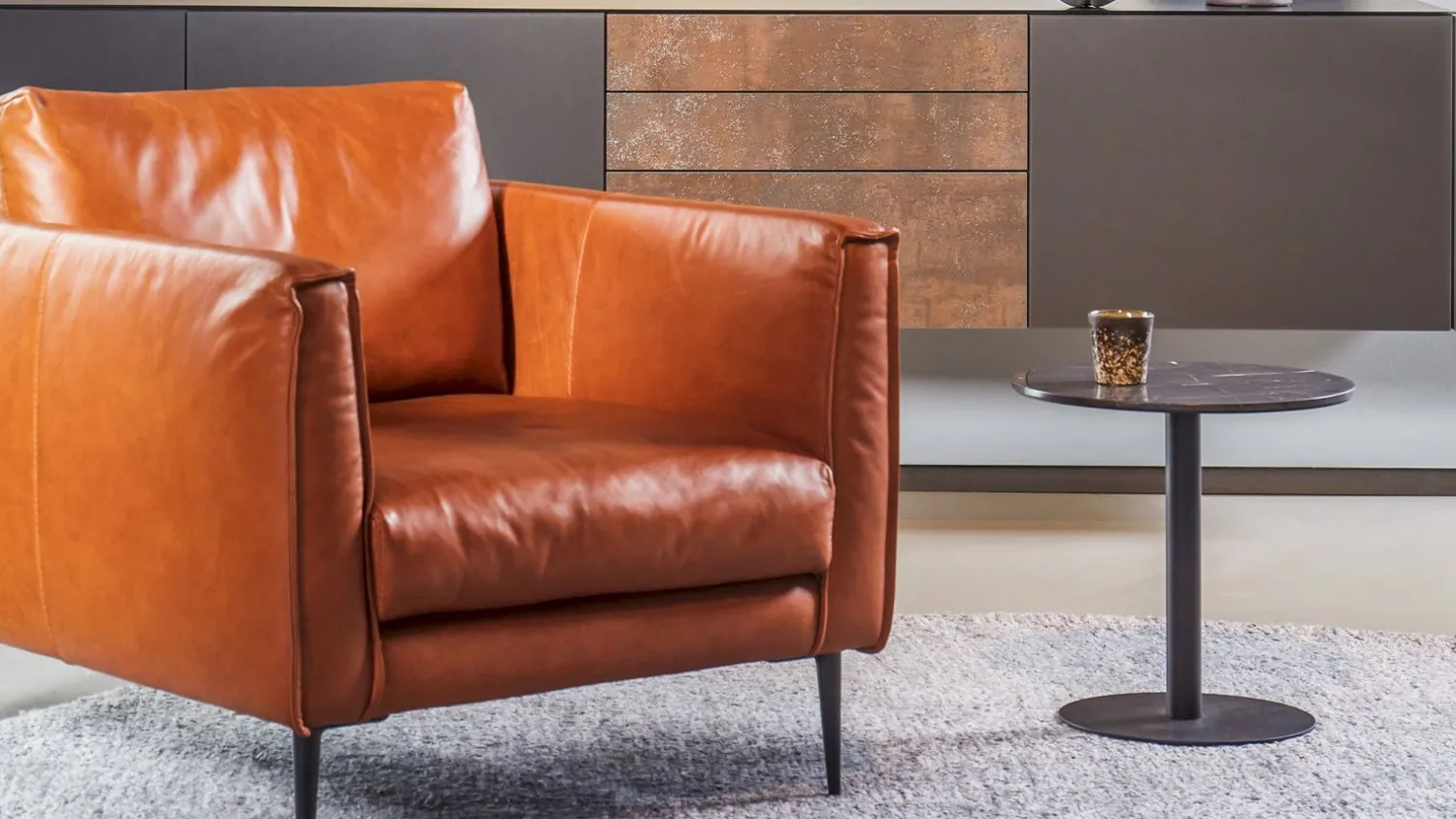 Ronde Salontafels-Eijerkamp Collectie Jake Salontafel Black