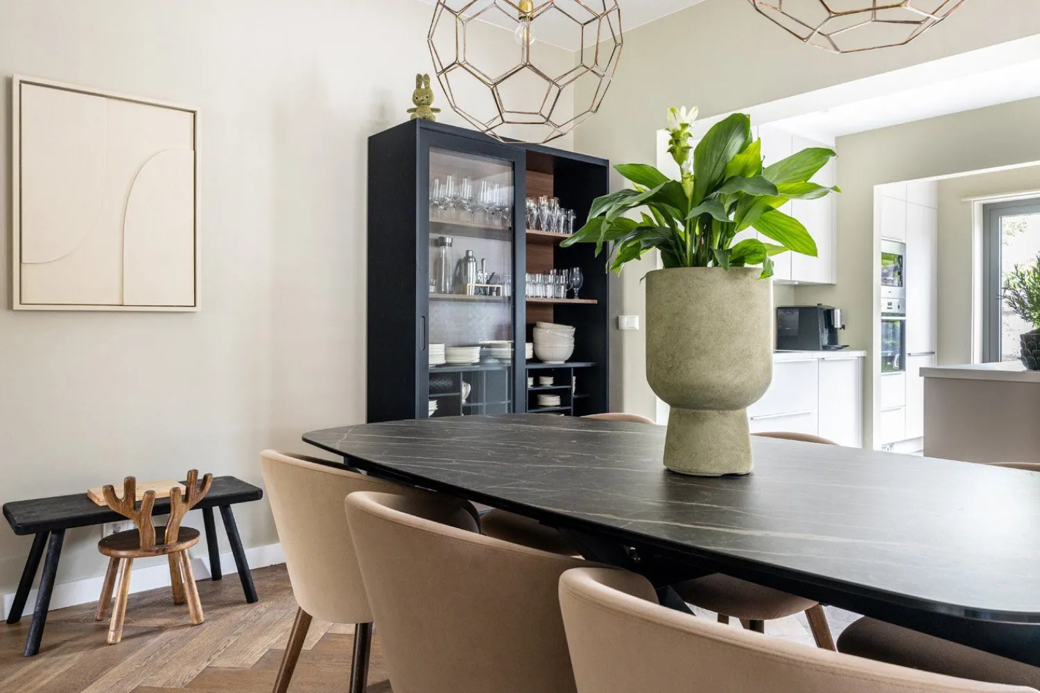 Vitrinekasten|Buffetkasten-WOOOD James Buffetkast Zwart