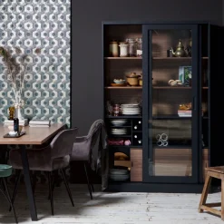 Vitrinekasten|Buffetkasten-WOOOD James Buffetkast Zwart