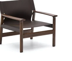 Leren Fauteuils-Kave Home Jan Fauteuil Donkerbruin