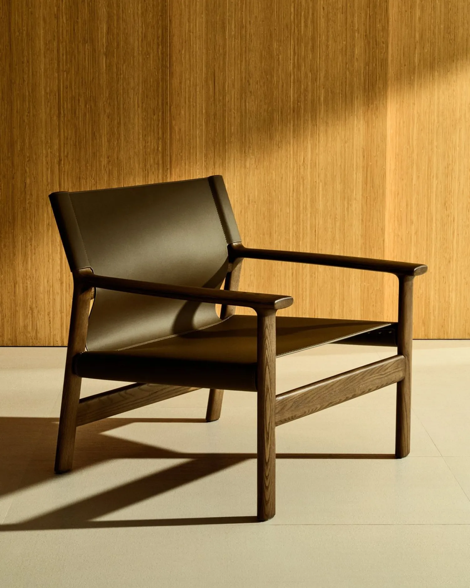 Leren Fauteuils-Kave Home Jan Fauteuil Donkerbruin