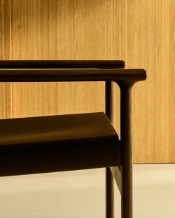 Leren Fauteuils-Kave Home Jan Fauteuil Donkerbruin