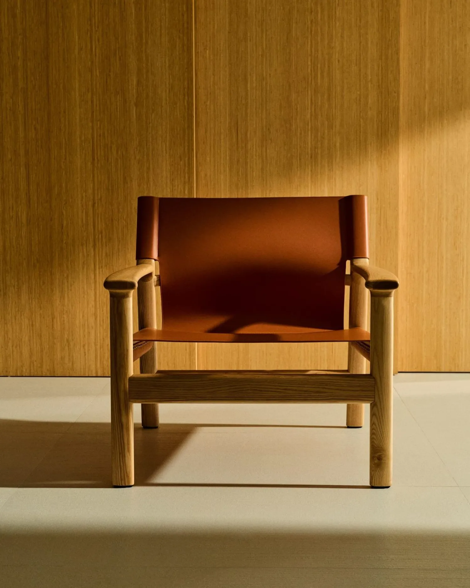 Leren Fauteuils-Kave Home Jan Fauteuil Lichtbruin