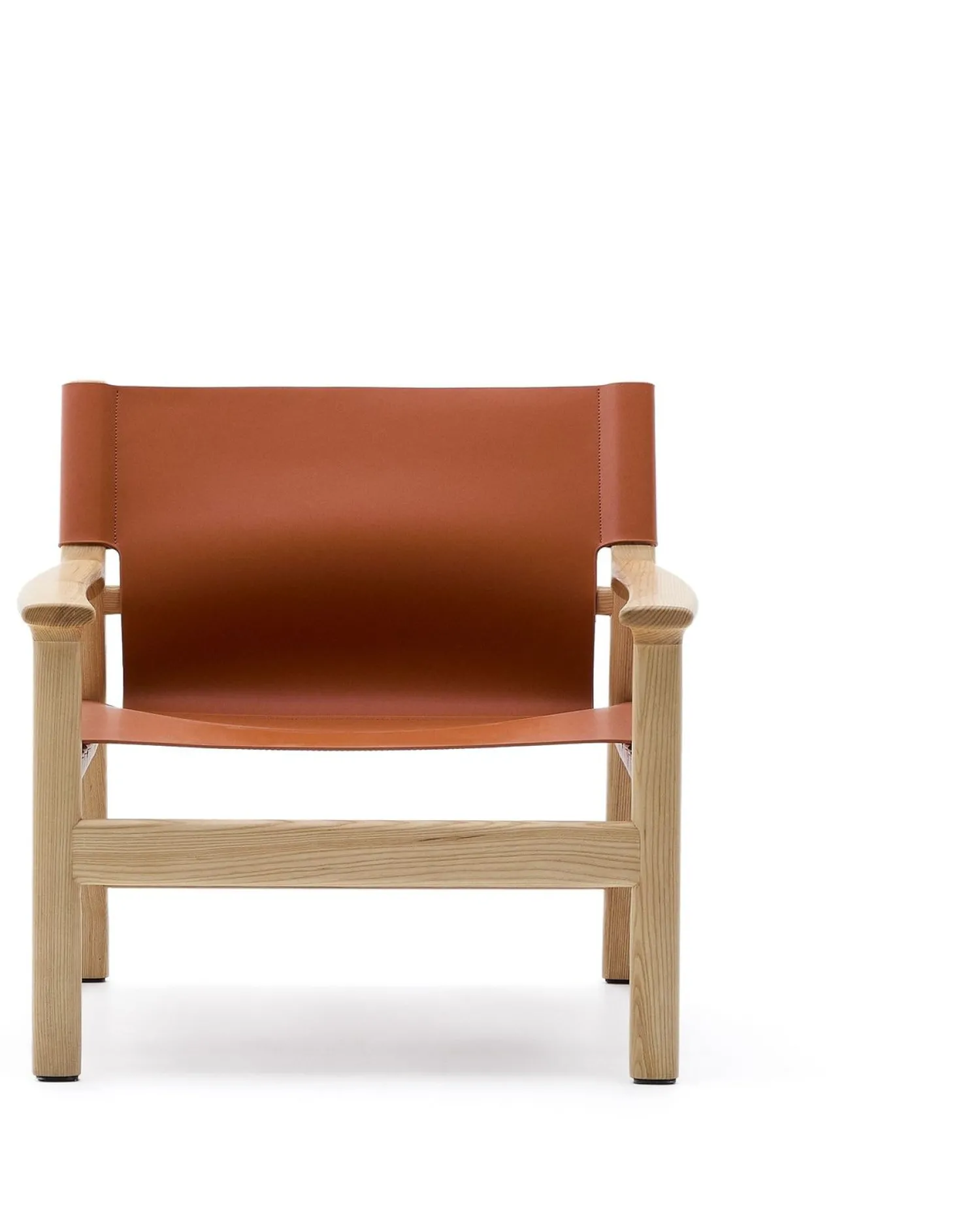 Leren Fauteuils-Kave Home Jan Fauteuil Lichtbruin