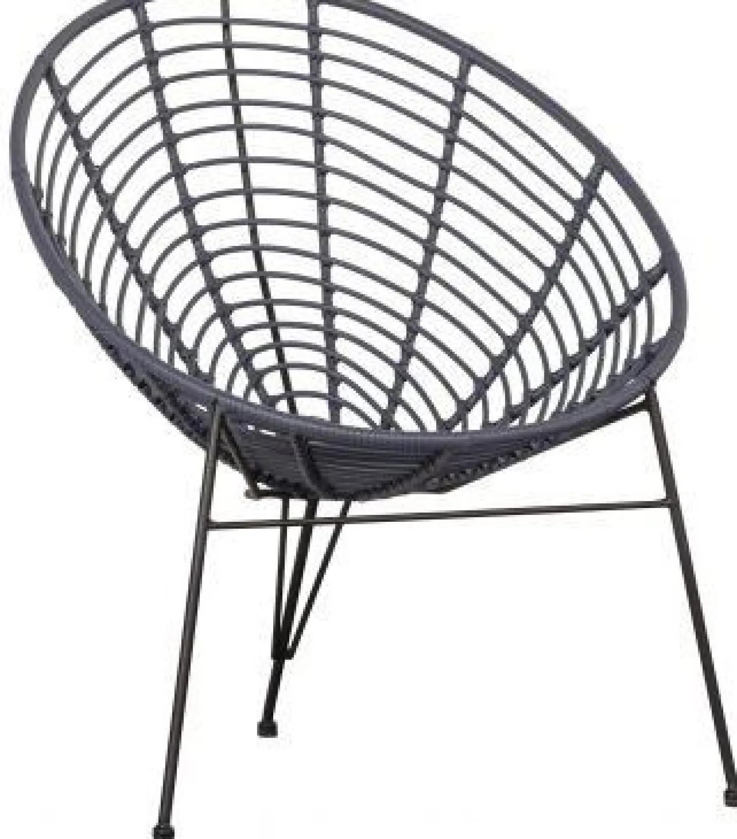 Tuinstoelen-WOOOD Jane Loungestoel Ink