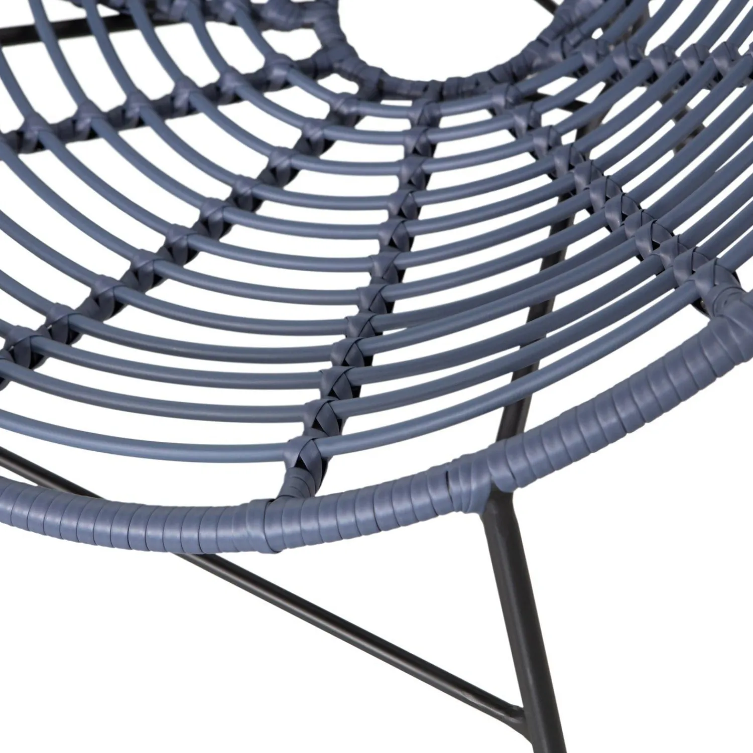 Tuinstoelen-WOOOD Jane Loungestoel Ink