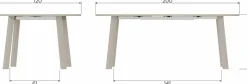 Houten Eettafels|Ronde Eettafels-WOOOD Janne Eettafel Dakargrau
