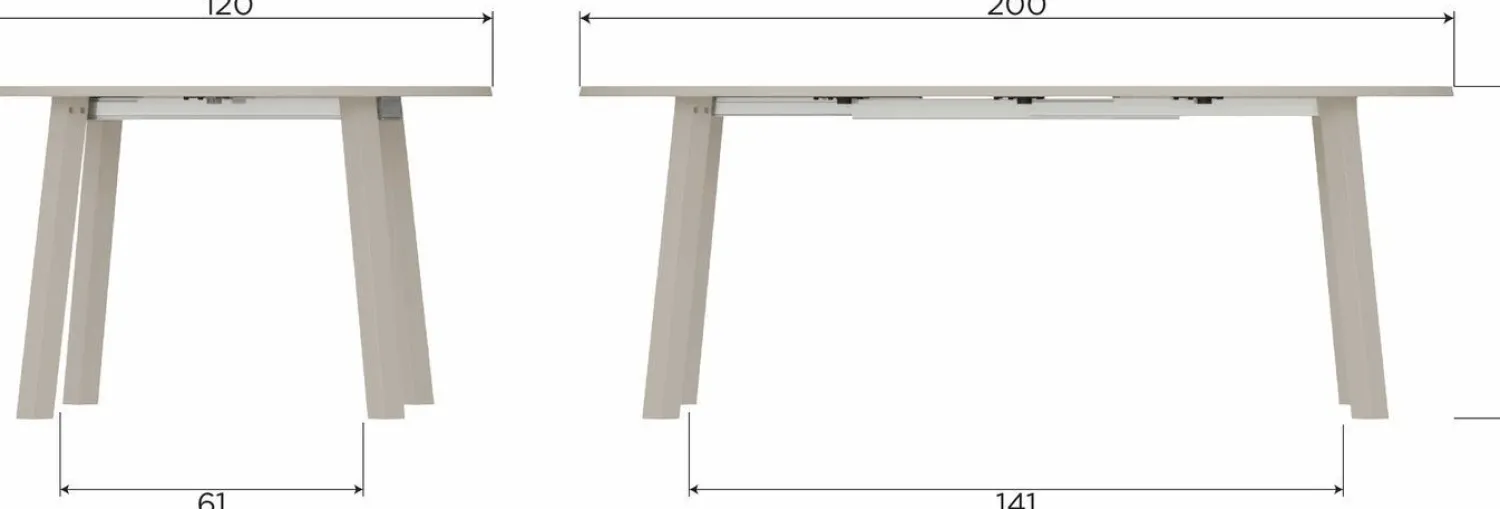 Houten Eettafels|Ronde Eettafels-WOOOD Janne Eettafel Dakargrau