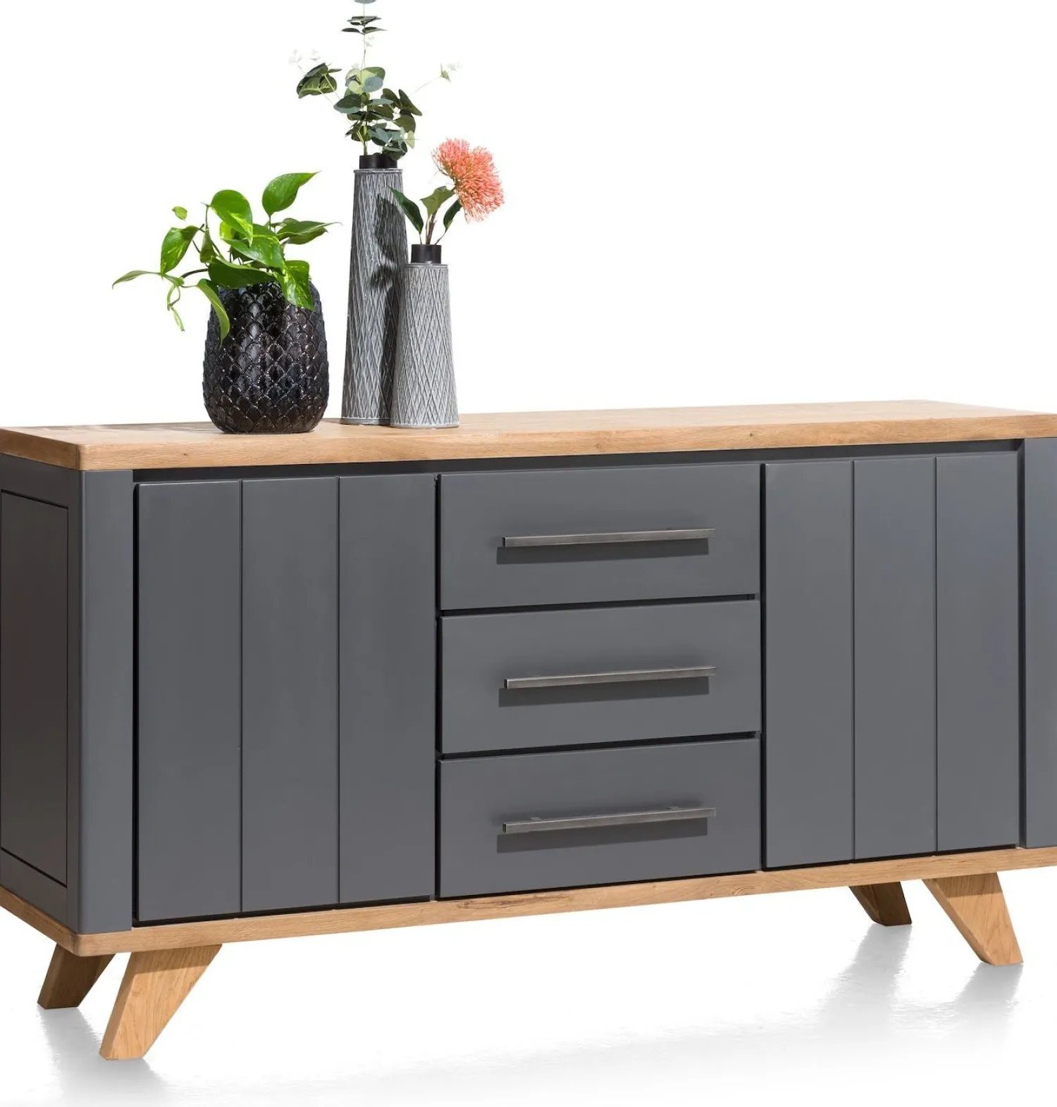 Dressoirs-Henders en Hazel Jardin Dressoir Railway Brown, Antraciet