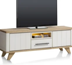 Tv-Meubels-Henders en Hazel Jardin Tv-meubel Railway Brown, wit