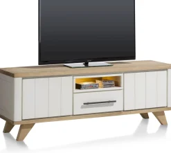Tv-Meubels-Henders en Hazel Jardin Tv-meubel Railway Brown, wit