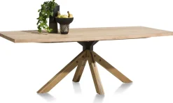 Houten Eettafels|Rechthoekige Eettafels-Henders en Hazel Jardino Eettafel Railway Brown
