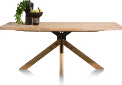 Houten Eettafels|Rechthoekige Eettafels-Henders en Hazel Jardino Eettafel Railway Brown