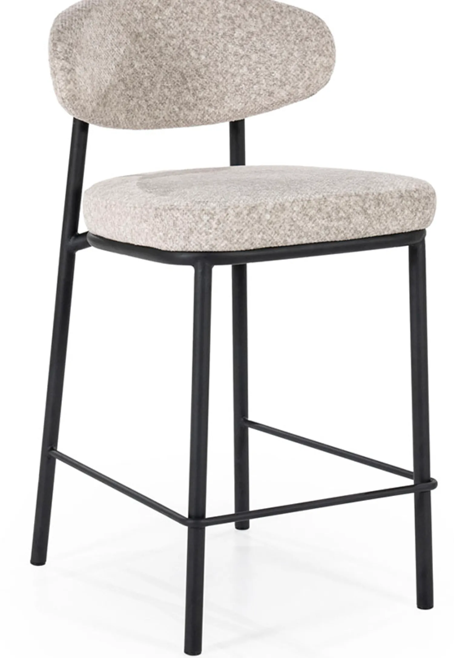 Stoffen Barkrukken-By Boo Jari Barstoel Beige