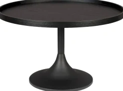 Houten Bijzettafels|Ronde Bijzettafels-Zuiver Jason Bijzettafel Black