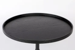 Houten Bijzettafels|Ronde Bijzettafels-Zuiver Jason Bijzettafel Black