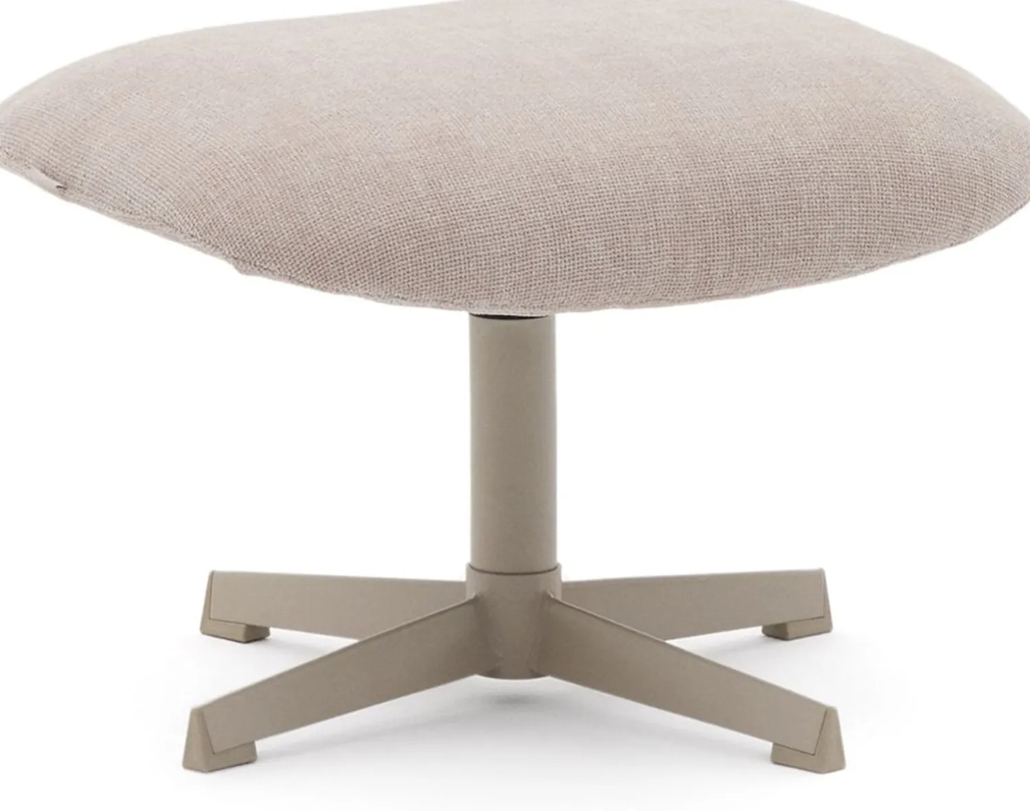 Hockers|Poefs-Kave Home Jaspe Voetenbank Beige