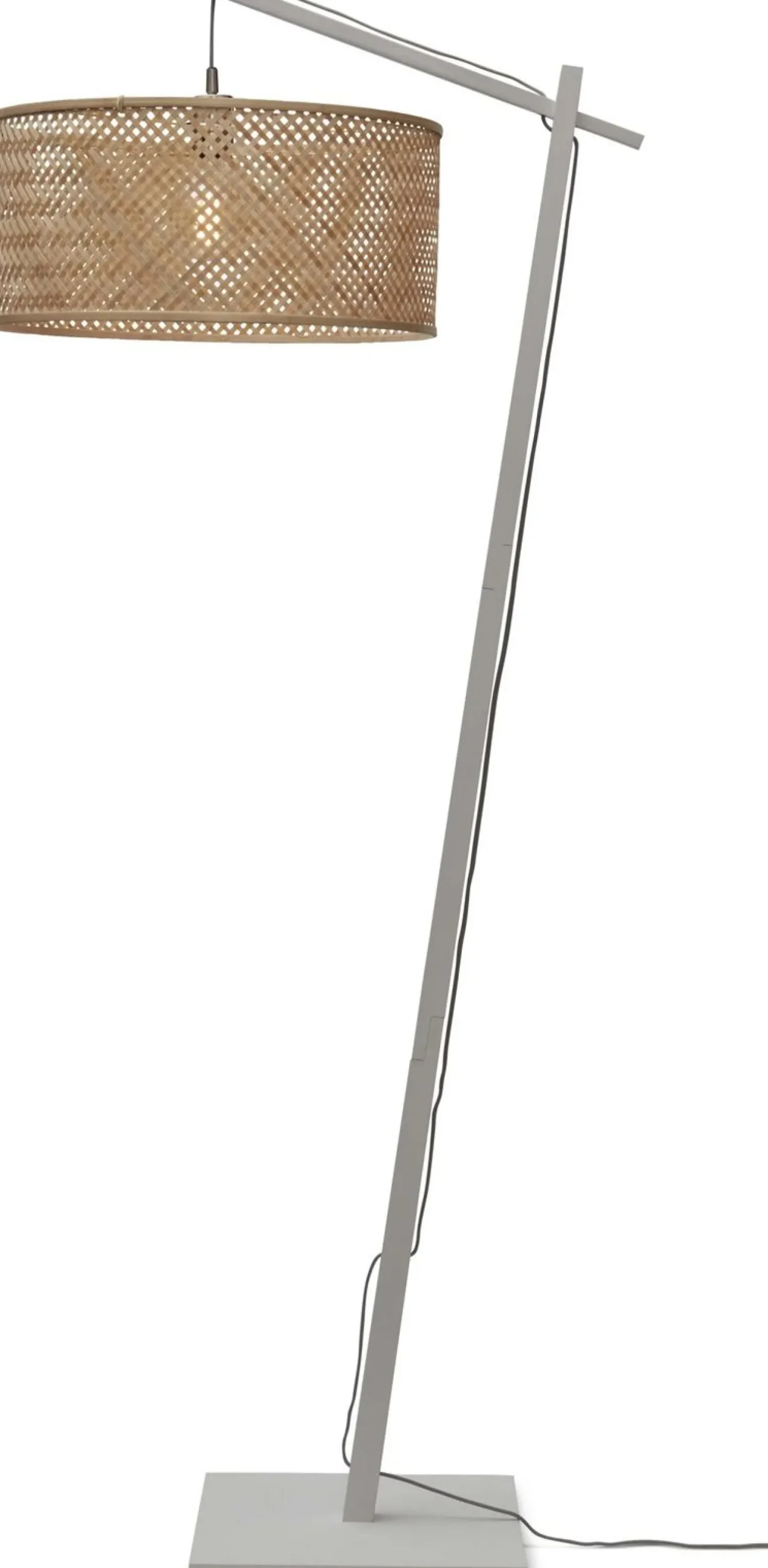 Vloerlampen|Vloerlampen-Good&Mojo Java 1 Arm L Vloerlamp White, Natural, Grey