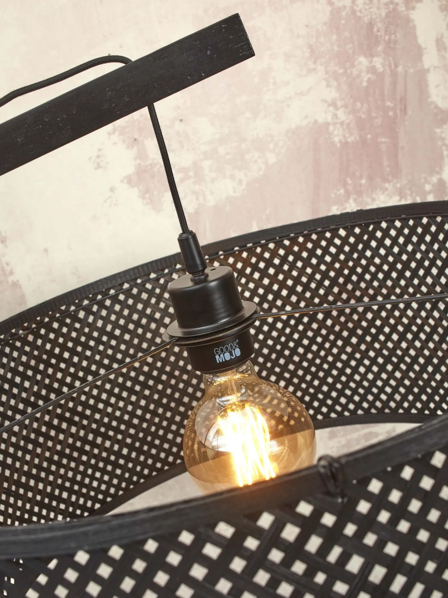 Industriële Vloerlampen|Vloerlampen-Good&Mojo Java 1 Arm L Vloerlamp Black