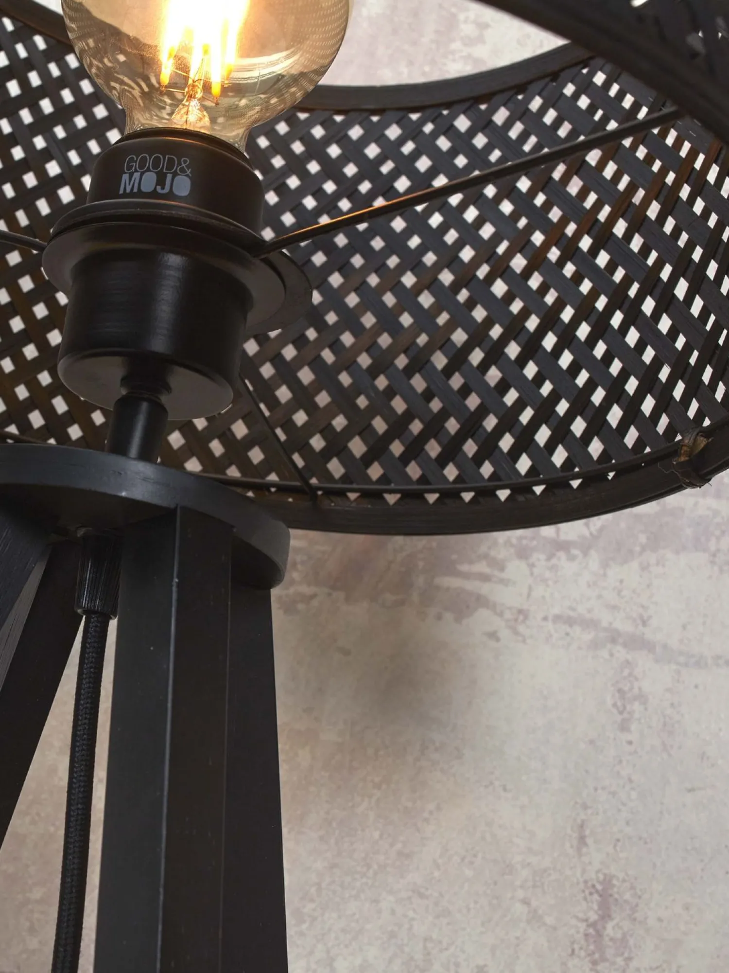 Vloerlampen|Vloerlampen-Good&Mojo Java 4 Legs Vloerlamp Black