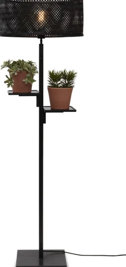 Vloerlampen|Vloerlampen-Good&Mojo Java Shelves Vloerlamp Black