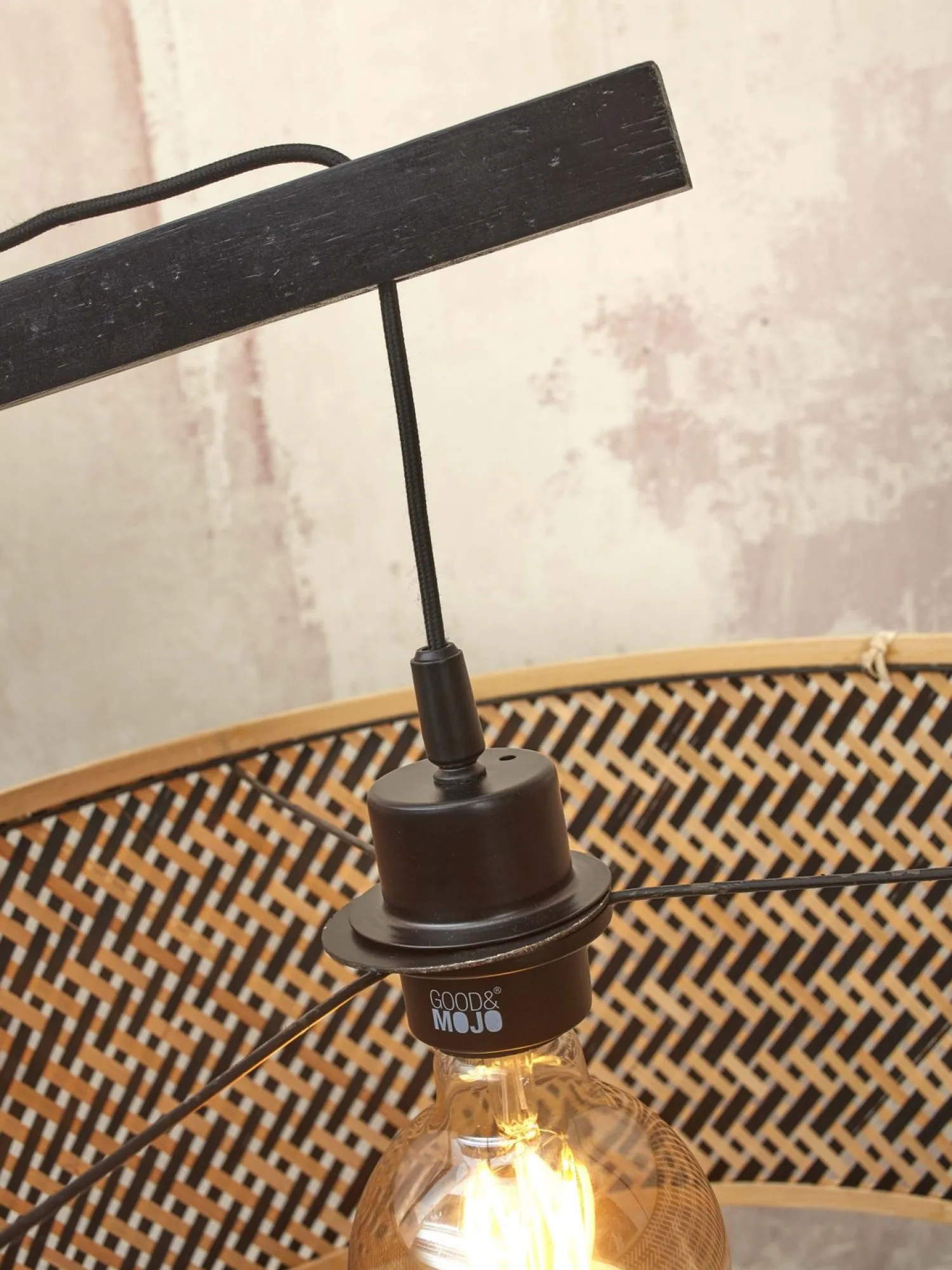 Vloerlampen|Vloerlampen-Good&Mojo Java XL Vloerlamp Black, Natural